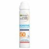 Garnier Ambre Solaire Sensitive Hydrating Face Sun Cream Mist SPF50 2 Garnier Ambre Solaire Sensitive Hydrating Face Sun Cream Mist SPF50